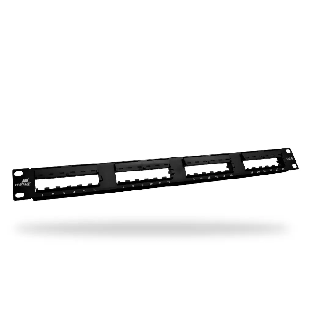 PATCH PANEL DE 24 PUERTOS CATEGORIA 6 Marwa