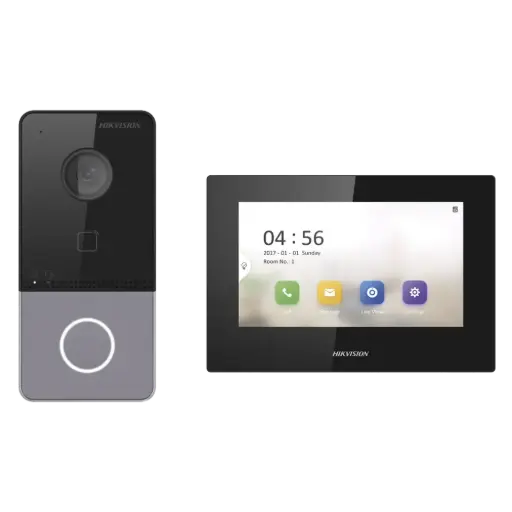 [DS-KIS605-P] Kit de Videoportero IP LITE con llamada a App de Smartphone - HIKVISION
